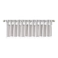 thumbnail image 1 of Madison Park Polyester Lightweight Faux Silk Valance with Beads in Silver, 1 of 7