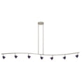 thumbnail image 1 of Cal Lighting 954-77L-DB-WH Sevan-Light Serpentine Light&44; Bronze Foncé et Verre Blanc, 1 of 1