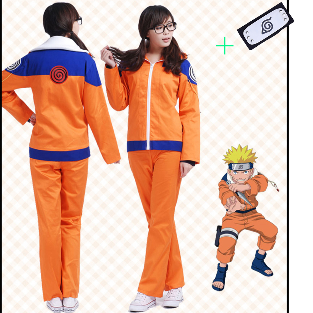 Naruto Uzumaki Cosplay Costume Uniforms and Hoods, Adult Halloween and