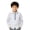 X2 White, variant on Boys Shirts Back to School Colorblock Long Sleeve Lapel Neck Tops First Day of School Smooth Boys T-Shirt Size 7-8 Years White
