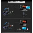 thumbnail image 4 of Noise Cancelled Gaming Headset for Xbox One PS4 PS5 with HD Mic Red LED Light, 4 of 4