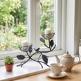 thumbnail image 5 of Cadancy Metal Branch Bird Nest Decorative Candle Holder Table Centerpiece Tea Light Stand Dining Room Vintage Home Decor Wedding Party Ornament Fireplace Mantle Decoration Gift, 5 of 6