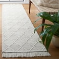 thumbnail image 3 of SAFAVIEH Natura Jaden Diamond Area Rug, Ivory/Brown, 6' x 9', 3 of 8