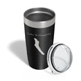 thumbnail image 4 of Lake Willoughby Map Tumbler Travel Mug Insulated Laser Engraved Coffee Cup Vermont 20 oz Black, 4 of 5