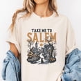 thumbnail image 2 of Take Me to Salem Halloween T-Shirt, Witchy Gothic Village Graphic Tee, Spooky Season Shirt with Cat, Witchcraft Aesthetic Fall Outfit, 2 of 7