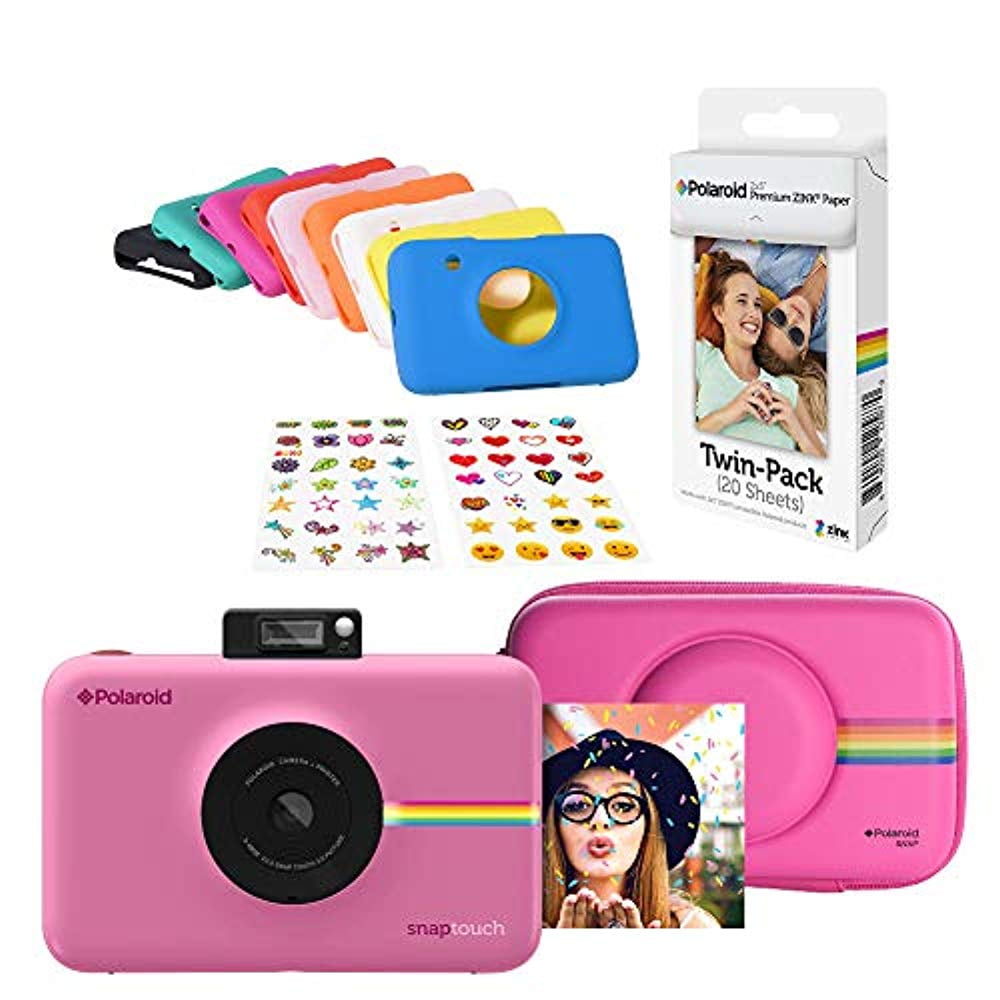 Polaroid Snap Touch Instant Digital Camera (Pink) Protective Kit with