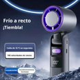 thumbnail image 2 of EIRZNGXQ Portable Handheld Fan, 3 IN 1 5000mAh Battery Operated Fans with LED Display Flashlight and Lanyard, USB Rechargeable Foldable Mini Fan for Travel Outdoor Home Office, 2 of 8