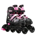 thumbnail image 1 of Patins à Roues Alignées Réglables pour Femmes, Haute Élasticité, Résistants à l'Usure, Patins à Roulettes Résistants à l'Usure, Chaussures de Patinage Antichoc, Filles Débutantes, Rose/s, 1 of 8