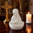 thumbnail image 3 of Our Lady of Grace Statue Virgin Mary Keepsake Rosary Holder, Blessed Mother Statues, Resin Relic, Catholic Gifts for Women Religious Home Decor ( No Rosary), 3 of 6