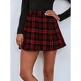 thumbnail image 1 of Women Stretch Waist Flared Pleated Skirt Casual Mini Skater Skirt, 1 of 7