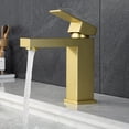 thumbnail image 5 of ANGELES HOME Single Handle Vessel Sink Faucet Bathroom Tall Faucet Brushed Gold, 5 of 8