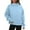 Light Blue, variant on Womens Oversized Sweatshirts Trendy Mock Neck Pullover Long Sleeve Tops Hoodie Fall Solid Color Baggy Casual Shirt (Gray XL)