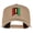 Khaki, variant on Kwanzaa Alphabet - D Embroidered Solid Cotton Twill Pro Style Cap - Black OSFM