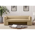 thumbnail image 2 of Meridian Furniture Henson Camel Velvet Sofa, 2 of 34