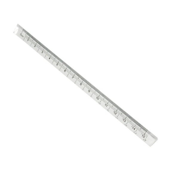 Milue Portable Acrylic Straight Ruler Three-sided Ruler Accurate Mathematics Rule