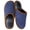 Navy Blue, variant on Men's Slippers with Memory Foam and Non-Slip Rubber Sole Black,11-12 US
