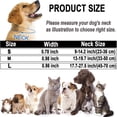 thumbnail image 4 of JUNWELL Dog Collar  Adjustable Reflective Nylon Dog Collar Classic Solid Colors  Soft Neoprene Padding for Small Medium Sized Dogs Neck (9-14.2 inch), 4 of 7
