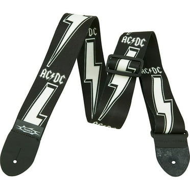 Perris 2" Polyester Licensed ACDC Lightning Bolt Guitar Strap Fully Adjustable From 39" to 58"