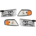 thumbnail image 1 of Headlights Headlamps and Corner Lights Kit LH and RH Pair Set For 1998-99 Altima, 1 of 12