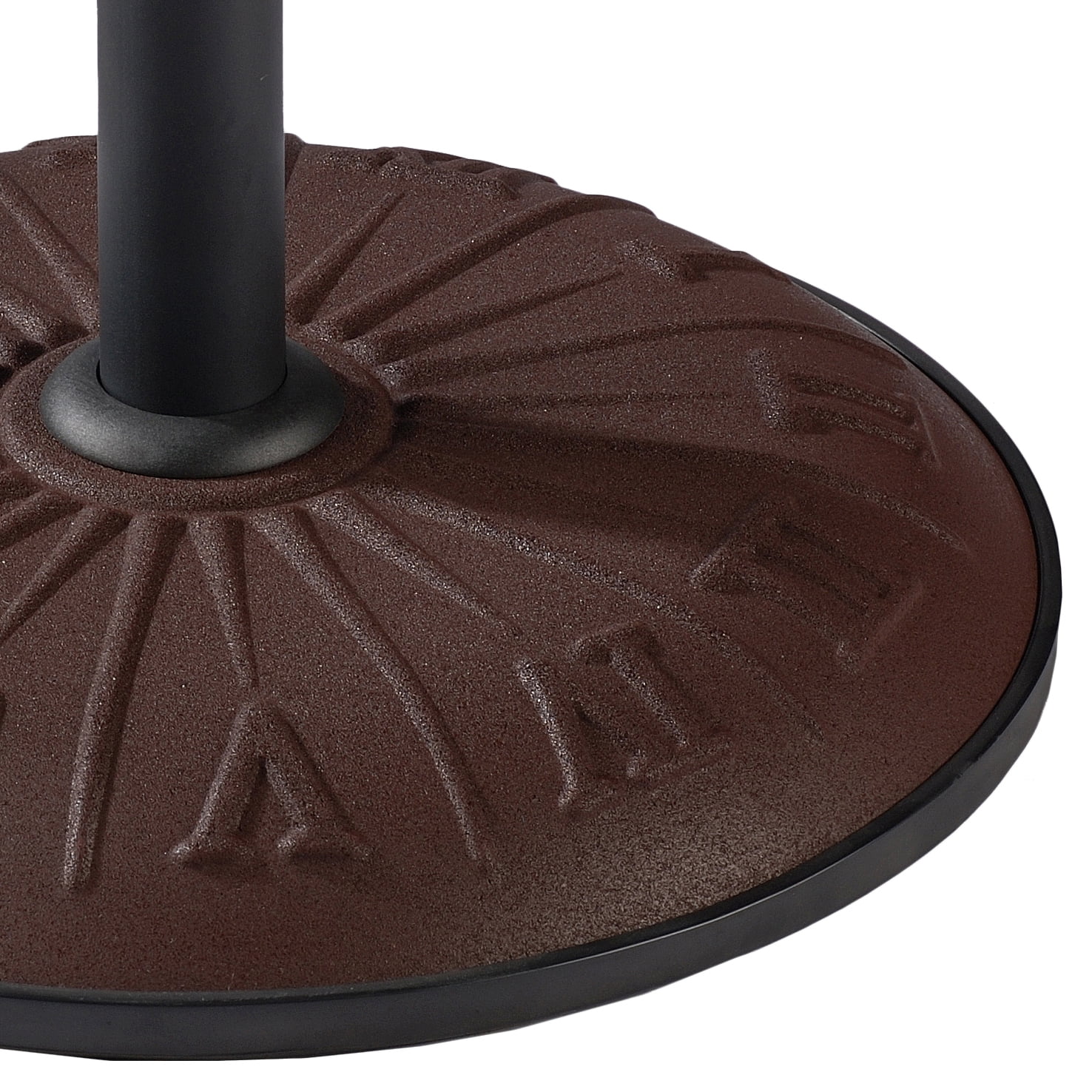 International Caravan Resin Compound Roman Numeral Umbrella Stand-Color:Chocolate