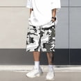 thumbnail image 2 of Dresfit Camo Shorts for Men Long Drawstring Cargo Shorts Summer 2026 Knee Length Work Sweat Shorts Loose Camouflage Baggy Athletic Carpenter Shorts 3XL, 2 of 6