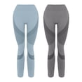 thumbnail image 3 of Zjunqe Celsior Cellulite 3D Leggings 2Pc Stretch Pants Gym Scrunch Butt Lifting Leggings Yoga Workout Pants Gym Tummy Control Athletic Pants Seamless Sculpting Leggings Tummy Control Leggings Gold M, 3 of 3