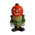 thumbnail image 3 of Estatua de caballero calabaza, figura de fantasma calabaza, coleccionable, decoración de Halloween 15 cm x 8 cm x 6 cm, 3 of 9