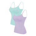 thumbnail image 1 of 2PC Camisole Women's Chest Pad With Four Seasons Plus Size Modal Outer Wearing Base Beauty Back Top, 1 of 5