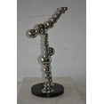 thumbnail image 2 of Nifao Modern Art Acrobat Couple in Action Chrome Balls Statue – Chrome Statue, Home Decor, 12"L x 14"W x 27"H, 2 of 10