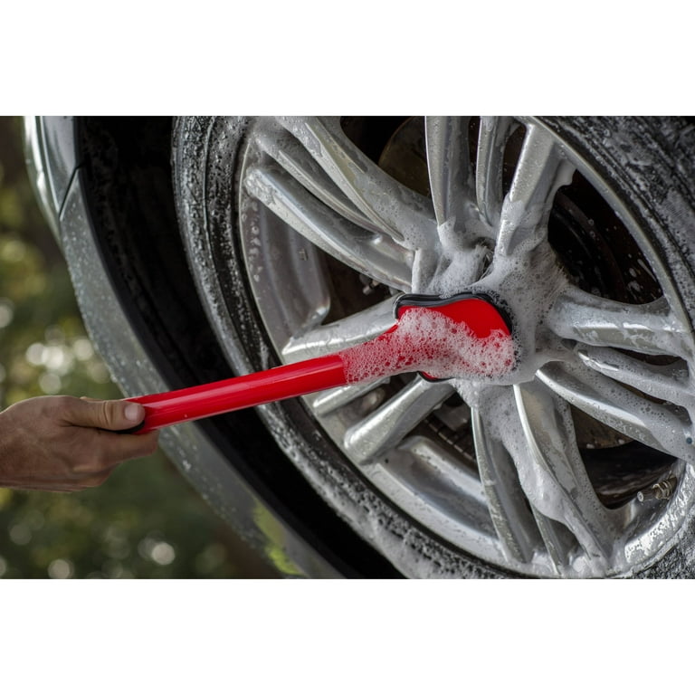 3W Car Wheel Detail Brush Wheel Cleaner Brush Kit Car Care Brush Tire Rim  Brush Cleaner Bristles Car Washing Brush Multipurpose use for Tire