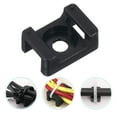 thumbnail image 2 of Shisuyan Cable Tie Saddle Mount Black Nylon 100Pcs 0.9In X 0.5In X 0.4In, 2 of 9