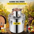thumbnail image 2 of Destilador de alcohol VEVOR 30L de acero inoxidable con tubo de cobre, 2 of 9