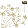 thumbnail image 6 of OuMuaMua 18 Piece 2026 Graduation Gold Photo Holder – Grad Cap Table Number Card Stand – 12″ Party Decor – Class of 2026 Congrats Grad, 6 of 9