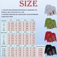 thumbnail image 3 of Towmus Matching Family Christmas Sweatshirts Elk Graphic Pullover Tops Casual Crewneck Long Sleeve for Parents Couples Kids, 3 of 4