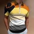 thumbnail image 2 of Bear Brotherhood Pride Flag Men Zipper T-shirt Summer Casual Short Sleeve T-shirt Top, 2 of 7