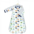 thumbnail image 2 of Hudson Baby Infant Boy Cotton Long-Sleeve Wearable Sleeping Bag, Sack, Blanket, Dinosaurs, 3-9 Months, 2 of 4