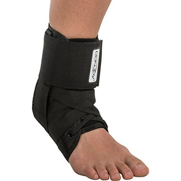 donjoy stabilizing pro ankle support brace, black, x-large