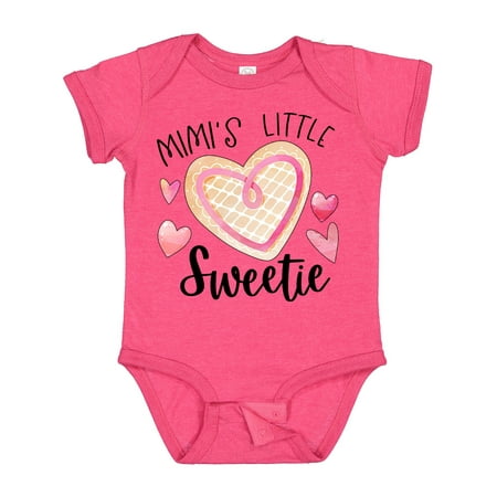 

Inktastic Mimi s Little Sweetie with Heart Cookie Gift Baby Boy or Baby Girl Bodysuit