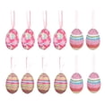 thumbnail image 1 of TIELUTT Polka Pattern Easter Eggs Kindergarten with Lanyard Foam Chicken and Rabbit Colorful Decorative Light Sticks for Easter Eggs Glass Window Hangings Ornament Lot Frosted Berry Picks, 1 of 6