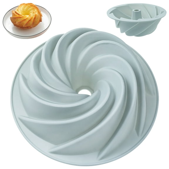 6in Silicone Cake Baking Molds Round Spiral DIY Baking Tool