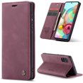 thumbnail image 1 of Funda de cuero para Samsung Galaxy A31, funda tipo cartera de cuero, diseño clásico con ranura para tarjetas y cierre magnético, funda plegable para Samsung Galaxy A31, 1 of 7