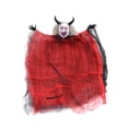 thumbnail image 2 of Muñeca de bruja colgante de Halloween con fantasmas voladores, decoración resistente, ligera y aterradora. Rojo, 2 of 9