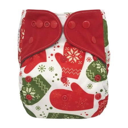 One Size All-in-one Cloth Diaper with Snaps,