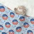 thumbnail image 2 of Sigee Donut with the USA Fag for Pet Blanket for Dog Cat Puppy Blanket Cat Blankets for Small and Medium Pets-Large, 2 of 8