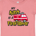 thumbnail image 4 of Inktastic My Aunt is a Firefighter with Fire Truck Boys or Girls Baby T-Shirt, 4 of 5