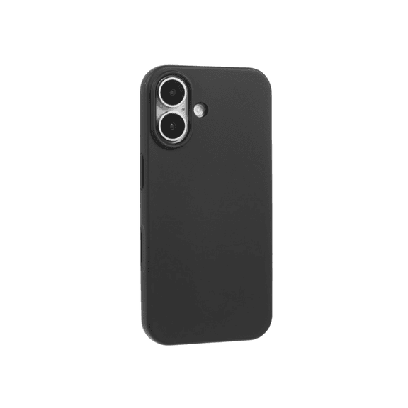 Qixxronics Black Silicone Phone Case Compatible with iPhone 17 Drop Protection Shockproof