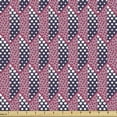 thumbnail image 1 of Geometric Upholstery Fabric by the Yard, Abstract Concept Dots and Circles Trapezoids Shapes in Periodic Modern Design, Decorative Fabric for DIY and Home Accents, Quartz Pink by Ambesonne, 1 of 5