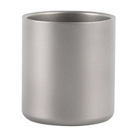 

220Ml Double Wall Water Cup Coffee Tea Mug for Home Office Outdoor Camping Hiking Picnic Without Handle