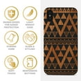 thumbnail image 4 of Case Yard Wooden Case for iPhone-X Soft TPU Silicone cover Slim Fit Shockproof Wood Protective Phone Cover for Girls Boys Men and Women Supports Wireless Charging Negative Triangle Pattern Design, 4 of 7