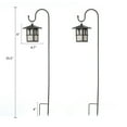 thumbnail image 5 of Luxen Home Set of 2 Pagoda Solar Lanterns with Metal Shepherd Hooks, 5 of 9